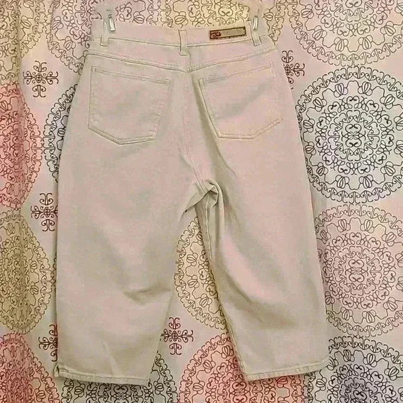 Vintage 90s Bill Blass petite cropped straight leg pants capris - Picture 4 of 8